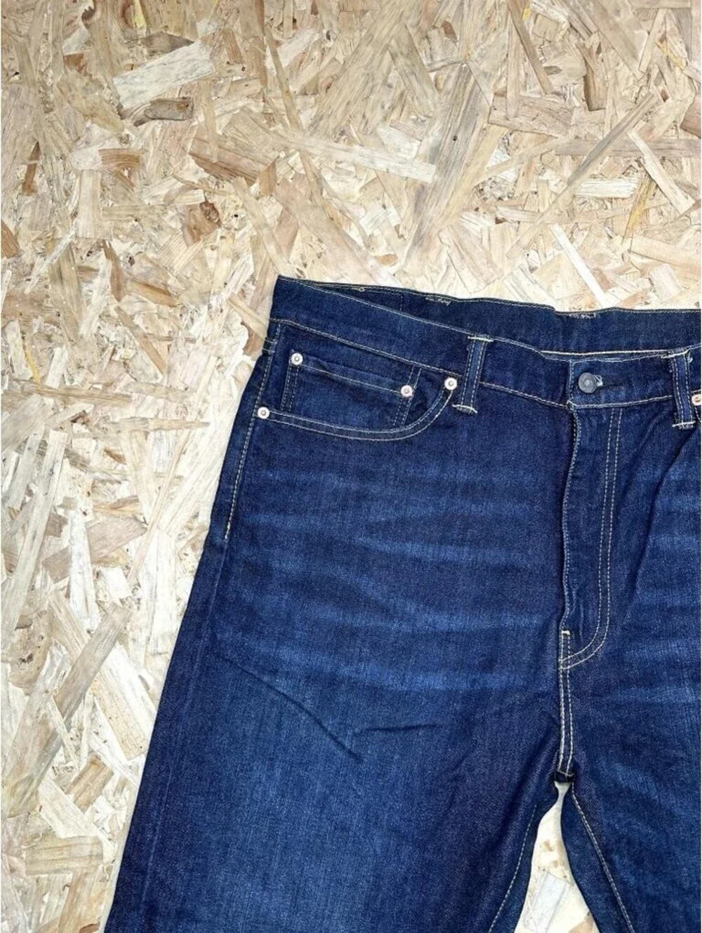 Levis 505 Regular Fit Jeans Mens 38x27 Blue Denim Straight Leg Pants